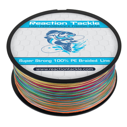 Reaction Tackle Braided Fishing Line - Multi-Color