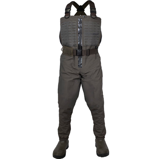 PINNACLE Zippered Breathable Camo Wader 1200g