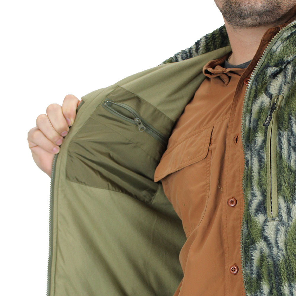 Wasatch Sherpa Mossy Oak Fleece Vest