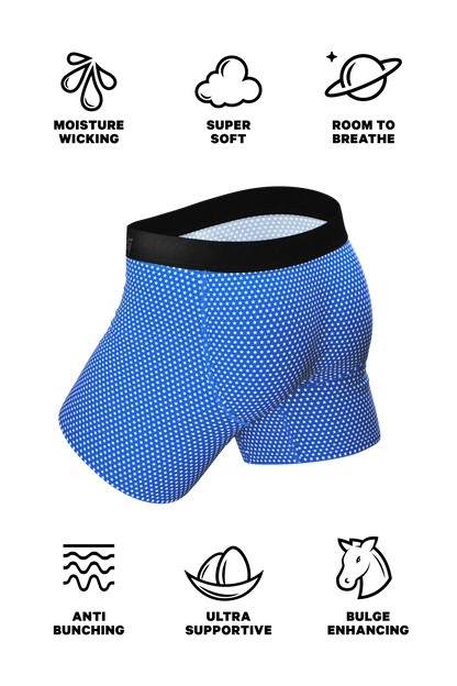 The Manhattan Man | Light Blue Stars Ball Hammock® Pouch Underwear