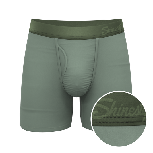 The Manzanilla | Olive Green Ball Hammock® Pouch Underwear With Fly