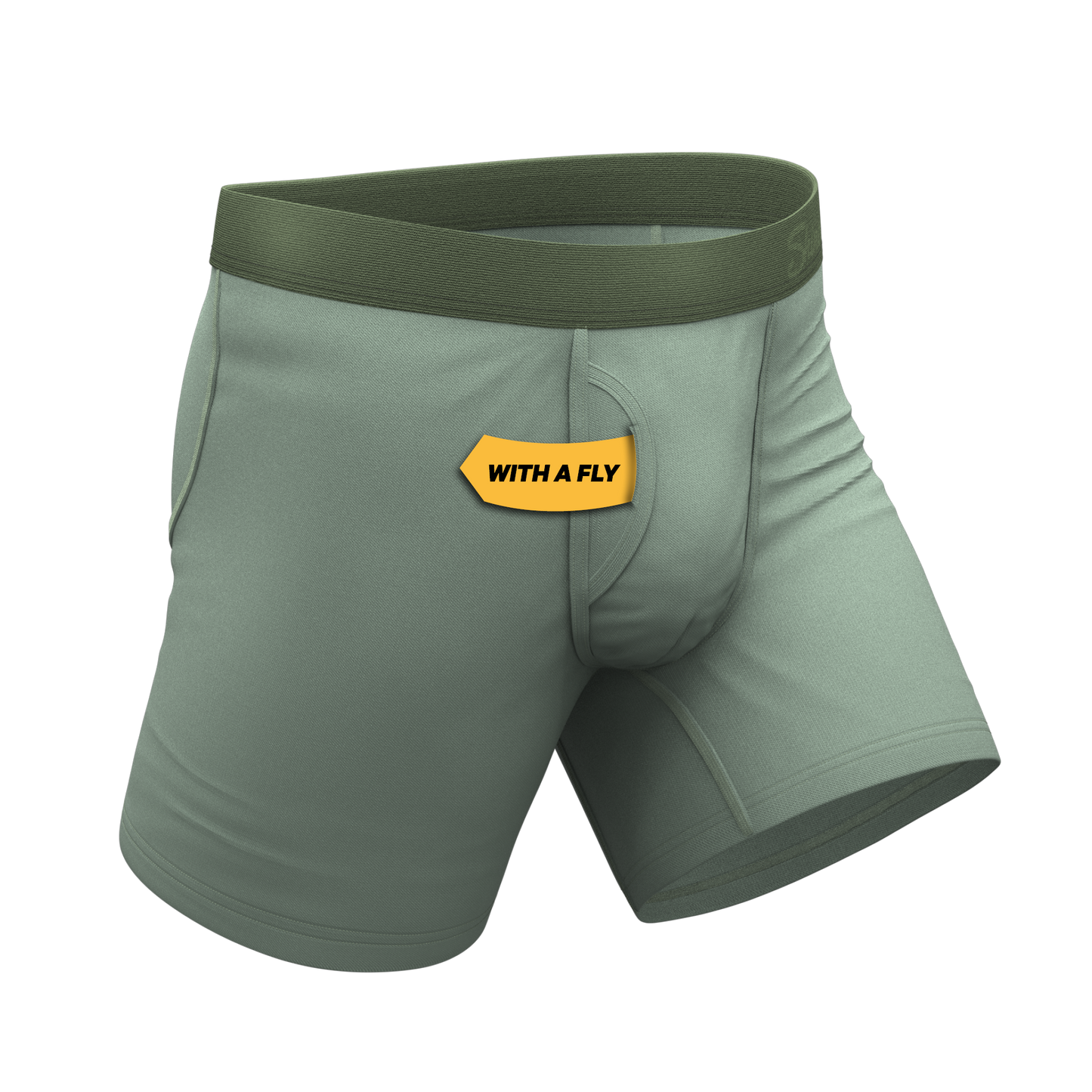 The Manzanilla | Olive Green Ball Hammock® Pouch Underwear With Fly