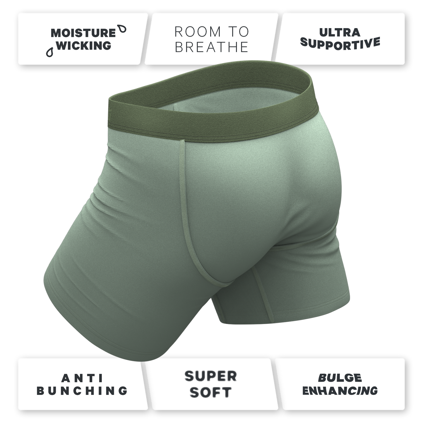 The Manzanilla | Olive Green Ball Hammock® Pouch Underwear