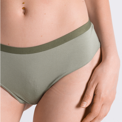 The Manzanilla | Olive Green Cheeky Underwear