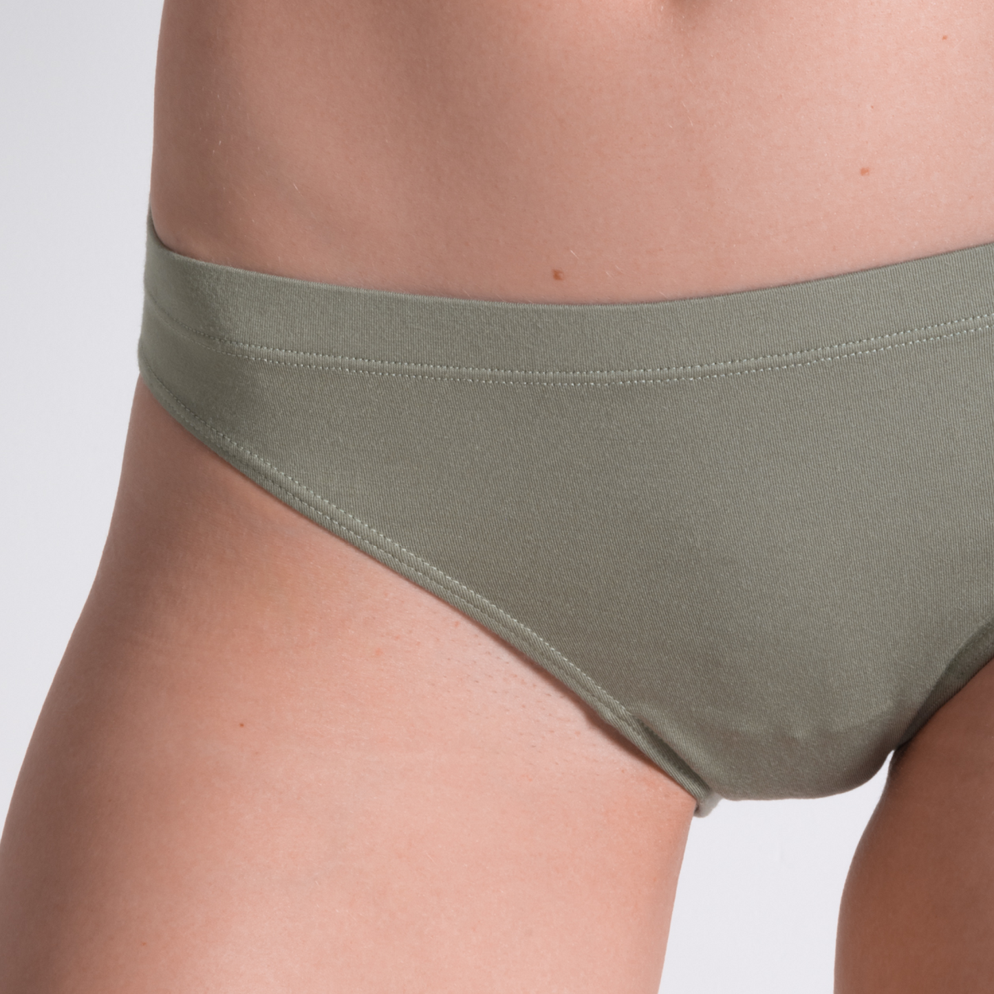 The Manzanilla | Olive Green Modal Bikini Underwear