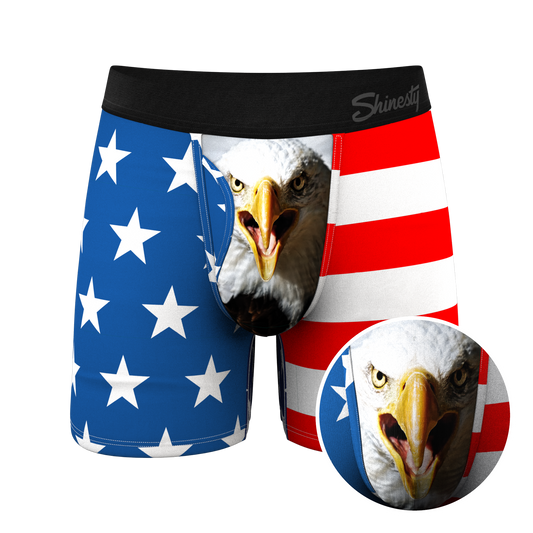 The Mascot | American Flag Ball Hammock® Pouch Underwear With Fly