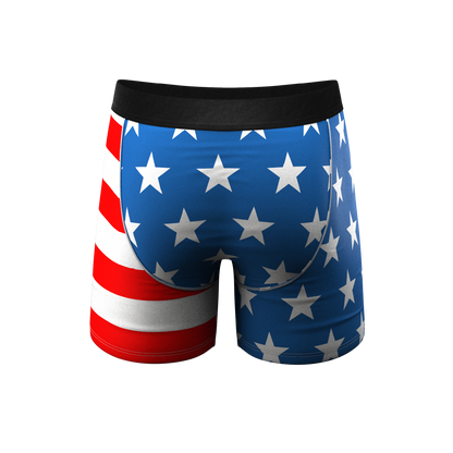 The Mascot | American Flag Ball Hammock® Pouch Underwear With Fly