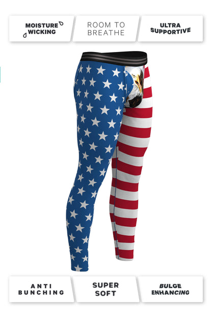 The Mascot | American Flag Ball Hammock® Long Johns