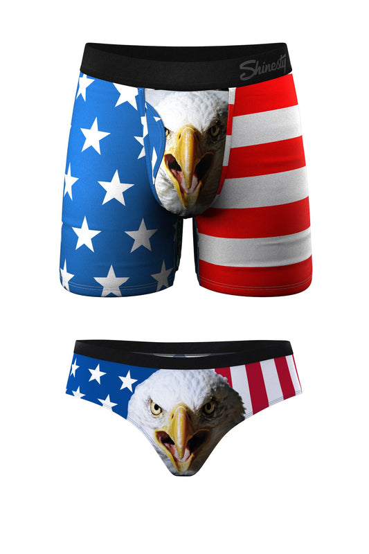 The Stars & Stripes | USA Ball Hammock® Boxer With Fly and Cheeky Pack