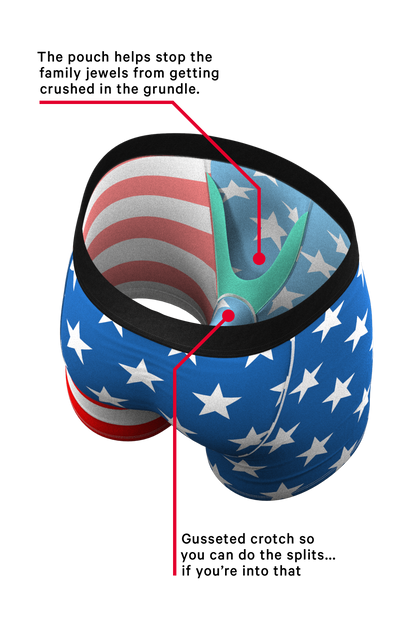 The Stars & Stripes | American Flag Ball Hammock® Boxer and Cheeky Underwear Pack