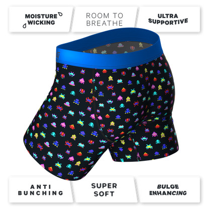 The Master Blaster | Video Game Ball Hammock® Pouch Underwear With Fly