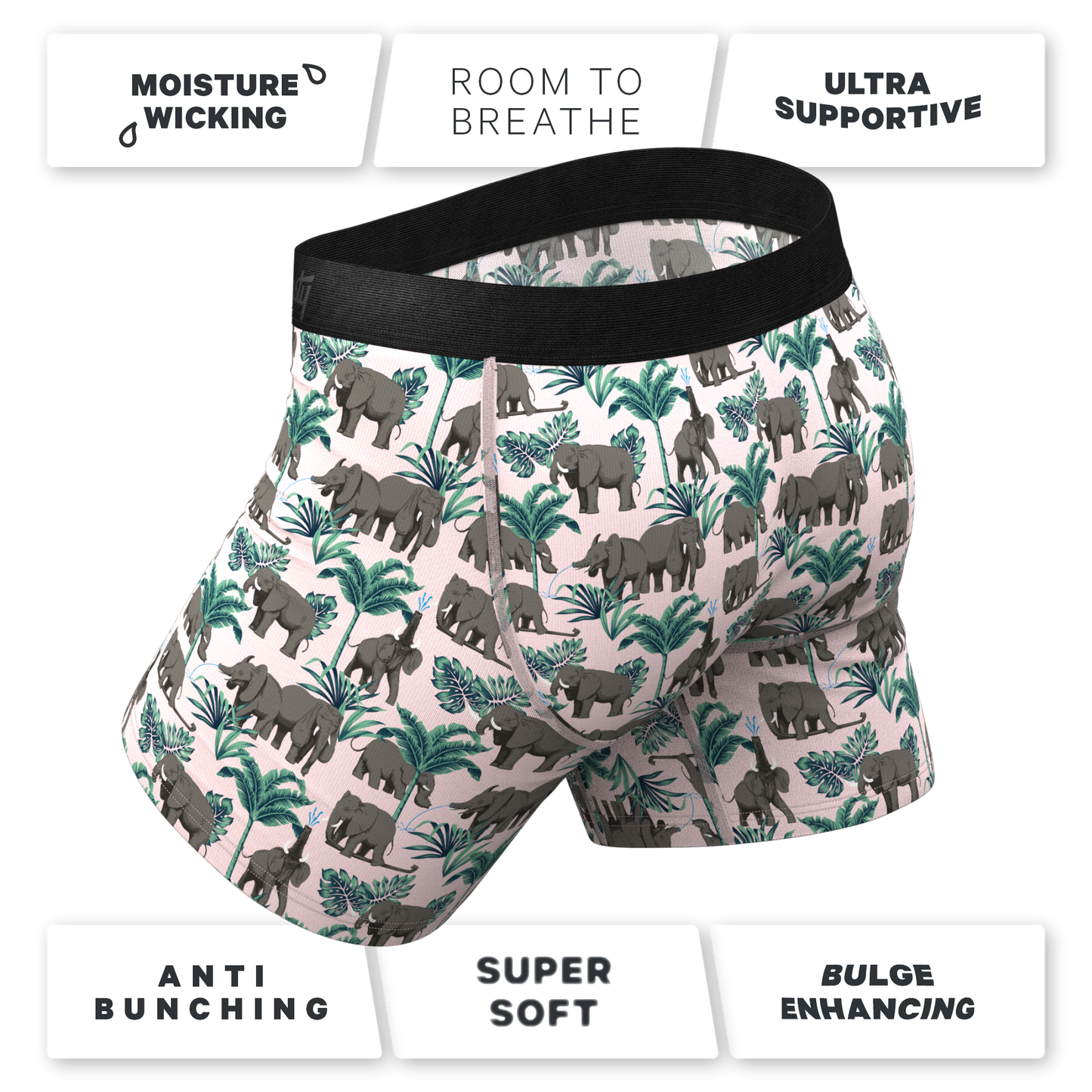 The Maximus | Tropical Elephant Ball Hammock® Pouch Underwear