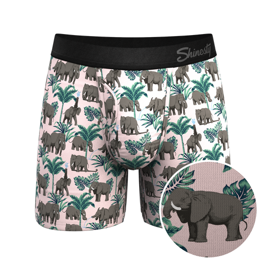 The Maximus | Tropical Elephant Ball Hammock® Pouch Underwear With Fly