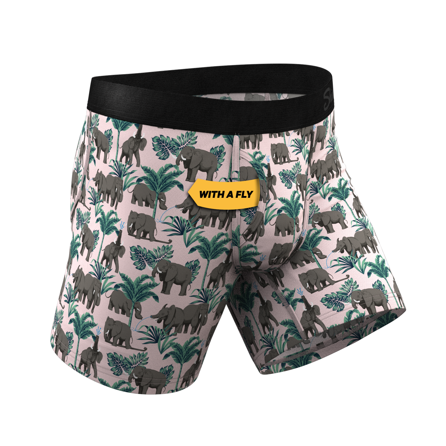 The Maximus | Tropical Elephant Ball Hammock® Pouch Underwear With Fly