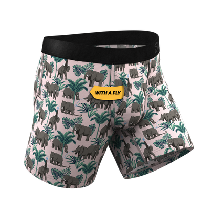 The Maximus | Tropical Elephant Ball Hammock® Pouch Underwear With Fly