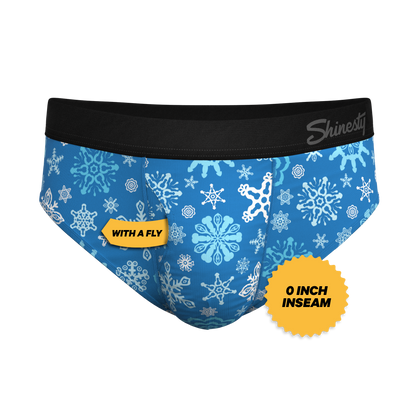 The Melt In Your Mouth | Glow In The Dark Naughty Snowflakes Ball Hammock® Pouch Underwear Briefs