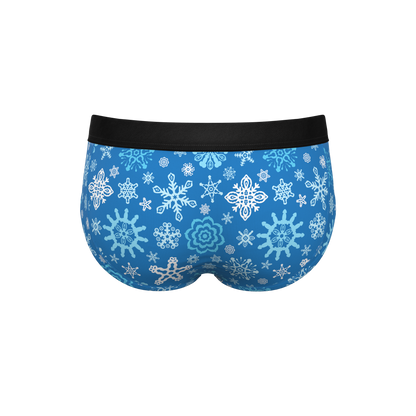 The Melt In Your Mouth | Glow In The Dark Naughty Snowflakes Ball Hammock® Pouch Underwear Briefs