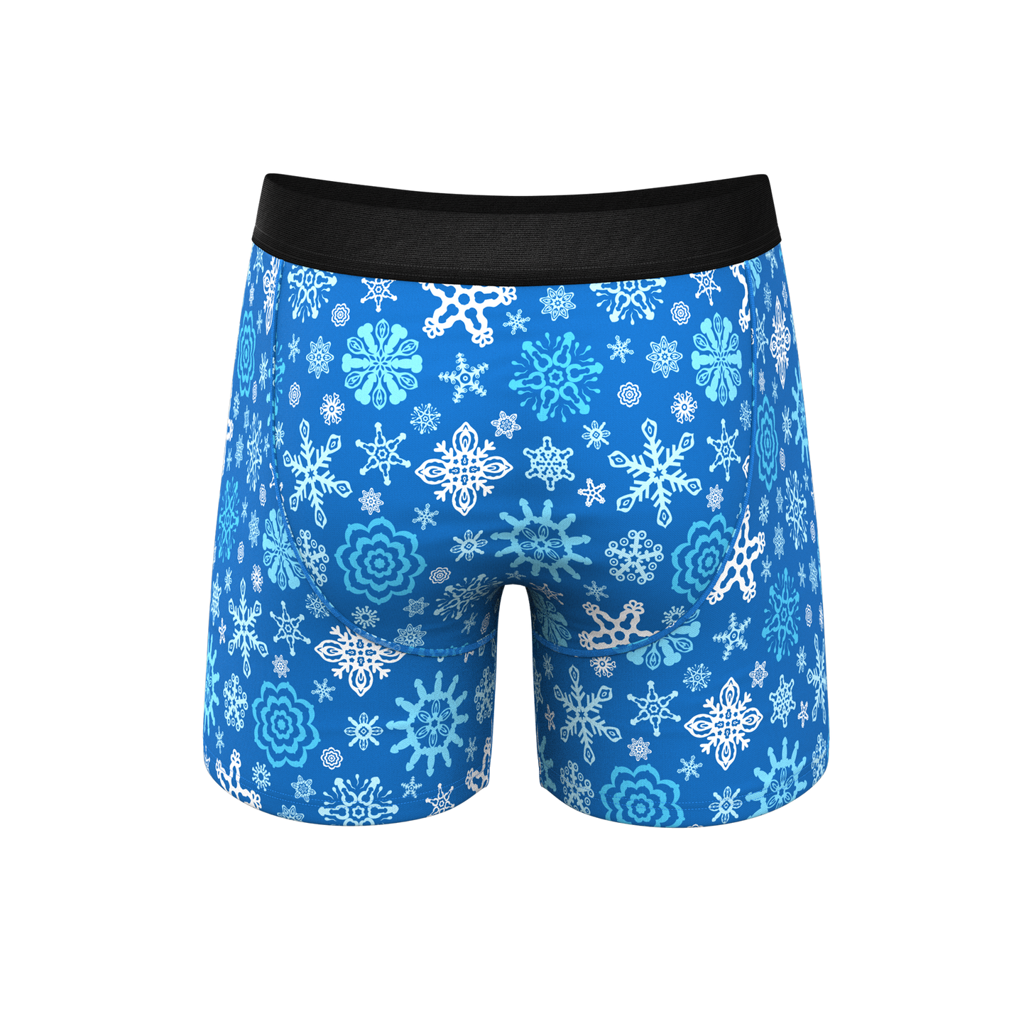 The Melt In Your Mouth | Glow in the Dark Naughty Snowflakes Ball Hammock® Pouch Underwear With Fly