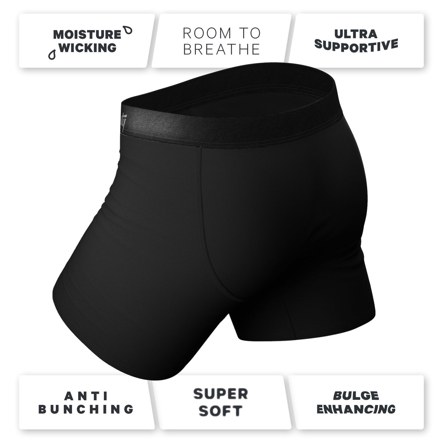 The Midnight Rider | Black Ball Hammock® Boxer Brief 5 Pack