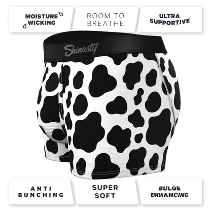 The Milk Me | Cow Print Ball Hammock® Pouch Trunk Underwear