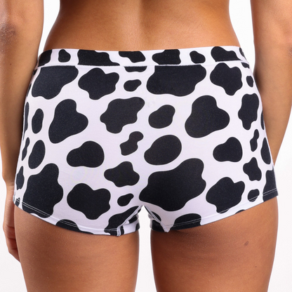 The Milk Me | Cow Print Modal Boyshort Underwear