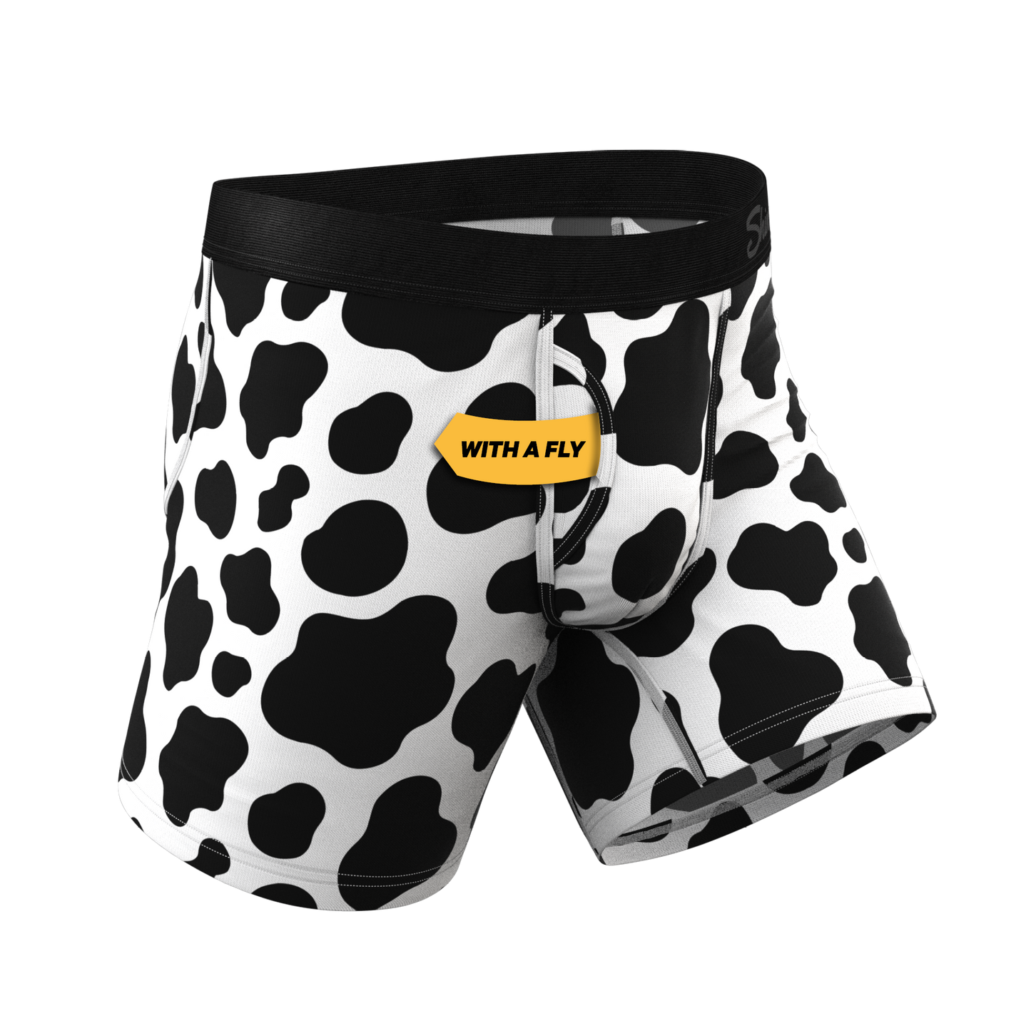 The Milk Me | Cow Print Ball Hammock® Pouch Underwear With Fly