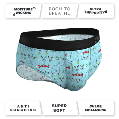 The Mistletits | Christmas Bust Ball Hammock® Pouch Underwear Briefs