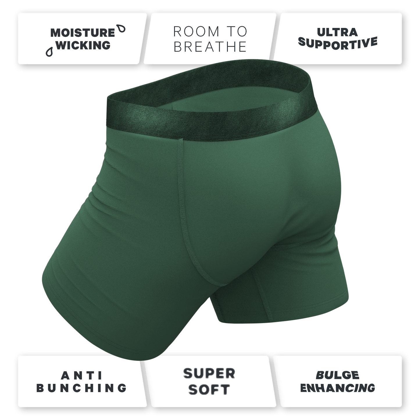 The Money Tree | Forrest Green Tonal Ball Hammock® Pouch Underwear