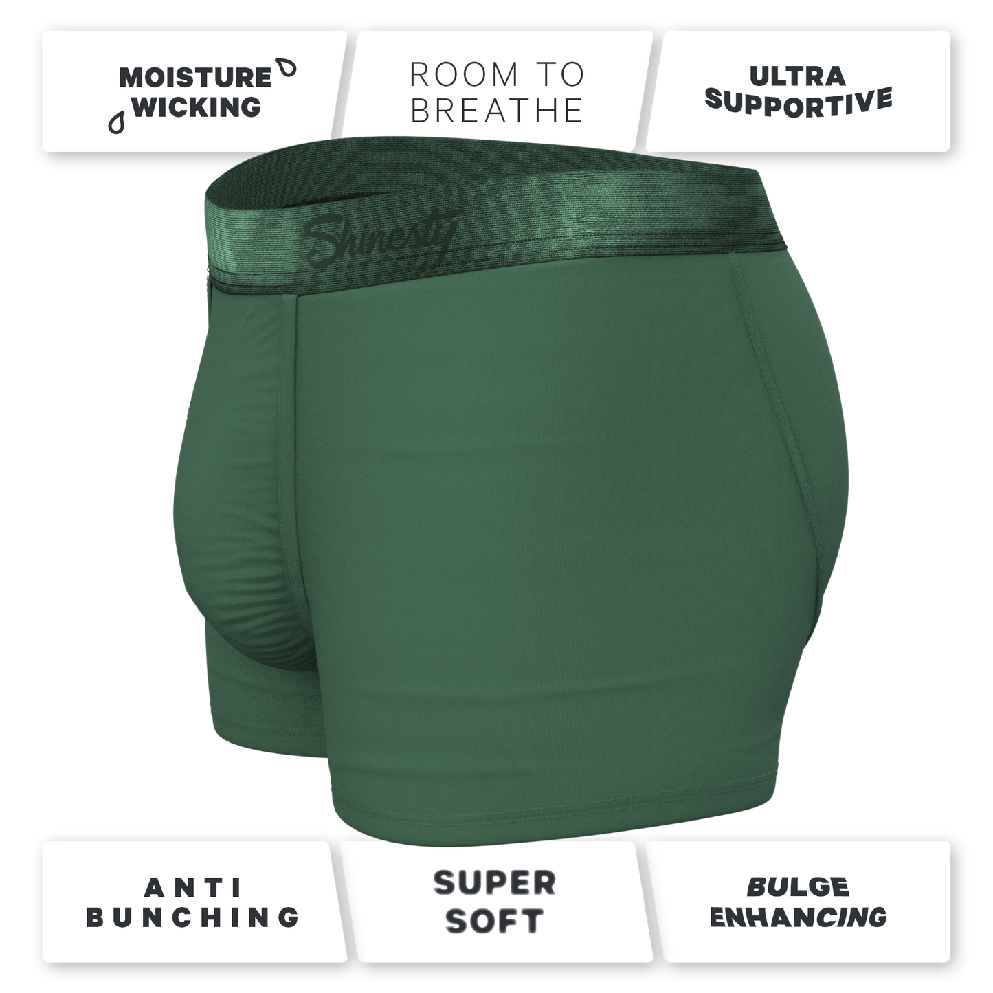 The Money Tree | Forrest Green Tonal Ball Hammock® Pouch Trunks Underwear