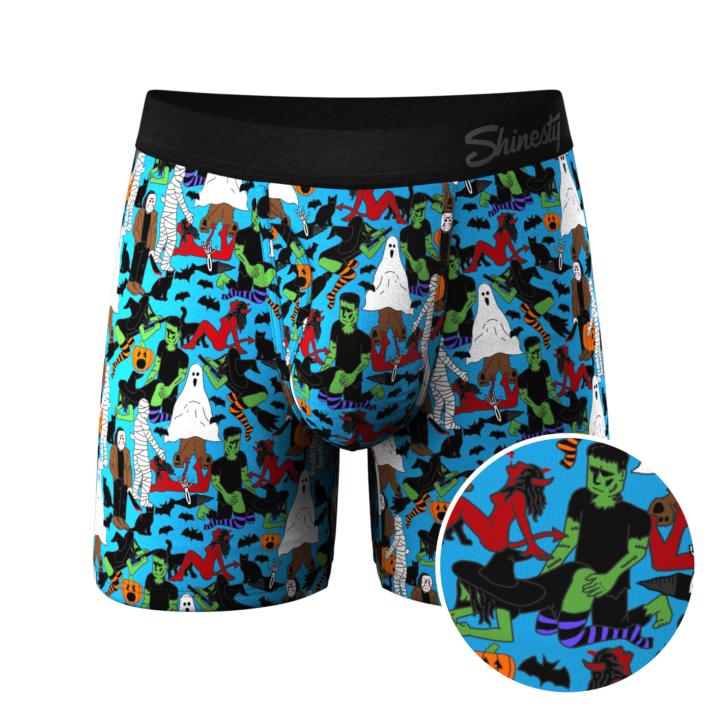 The Monster Smash | Halloween Ball Hammock® Boxers With Fly