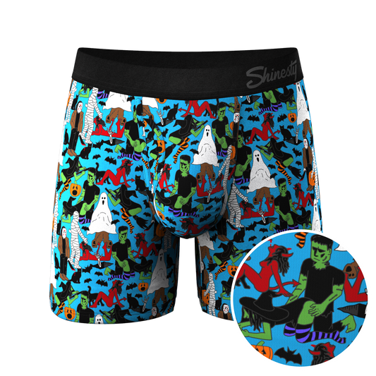 The Monster Smash | Halloween Ball Hammock® Boxers With Fly