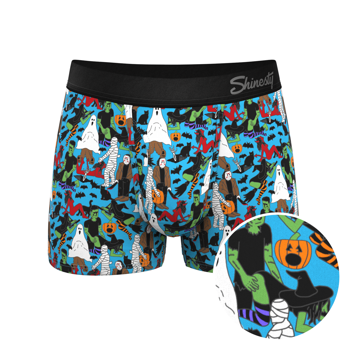 The Monster Smash | Halloween Characters Ball Hammock® Pouch Trunks Underwear