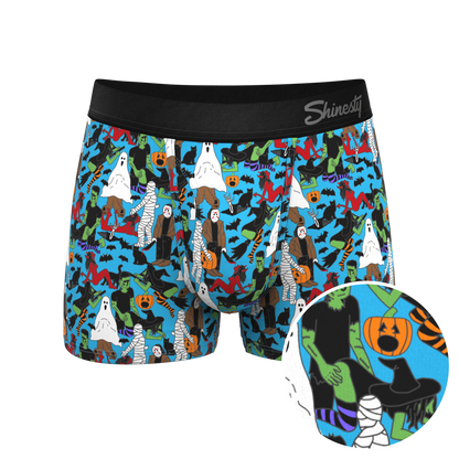 The Monster Smash | Halloween Characters Ball Hammock® Pouch Trunks Underwear