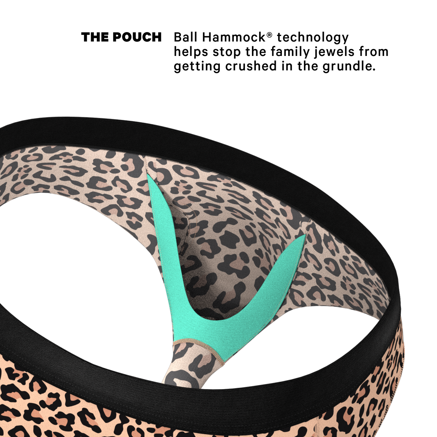 The Most Def | Leopard Print Ball Hammock® Pouch Underwear Briefs