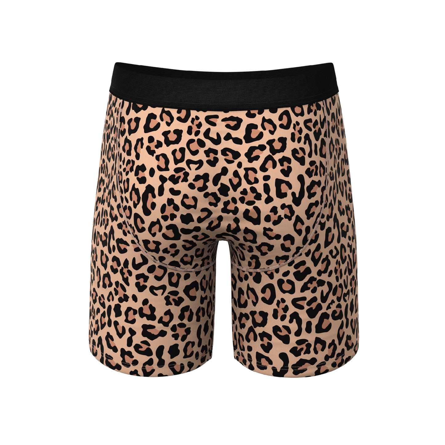 The Most Def | Leopard Print Long Leg Ball Hammock® Pouch Underwear With Fly