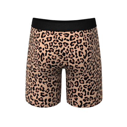 The Most Def | Leopard Print Long Leg Ball Hammock® Pouch Underwear With Fly