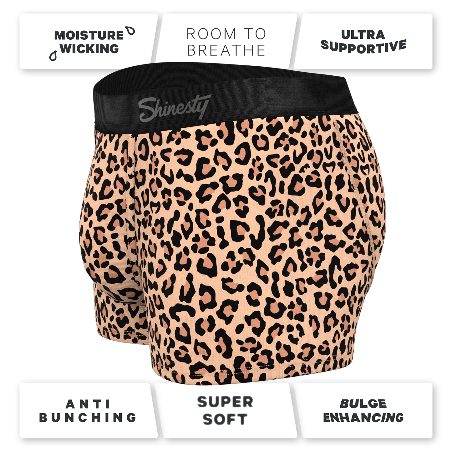 The Most Def | Leopard Print Ball Hammock® Pouch Trunks Underwear