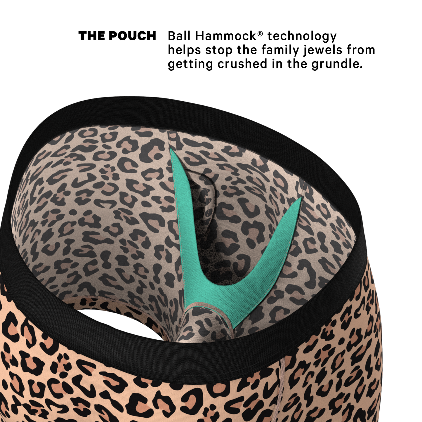 The Most Def | Leopard Print Ball Hammock® Pouch Underwear With Fly