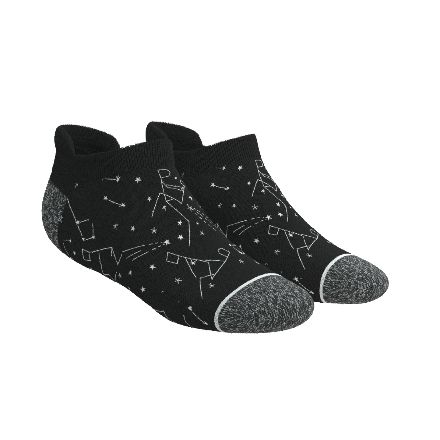 The Mostly Black | Heel Hammock™ Ankle Socks 3 Pack