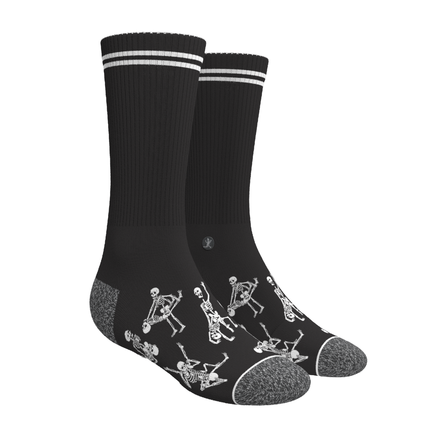 The Mostly Black | Heel Hammock™ Crew Socks 3 Pack