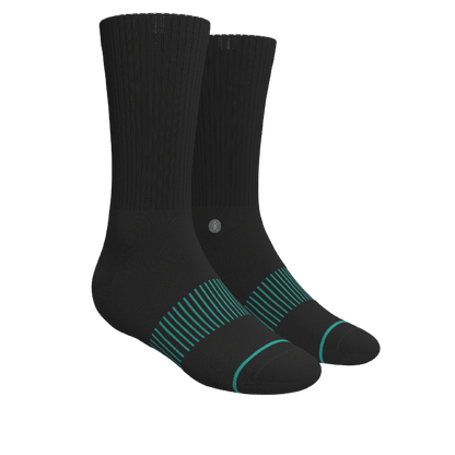 The Mostly Black | Heel Hammock™ Crew Socks 3 Pack