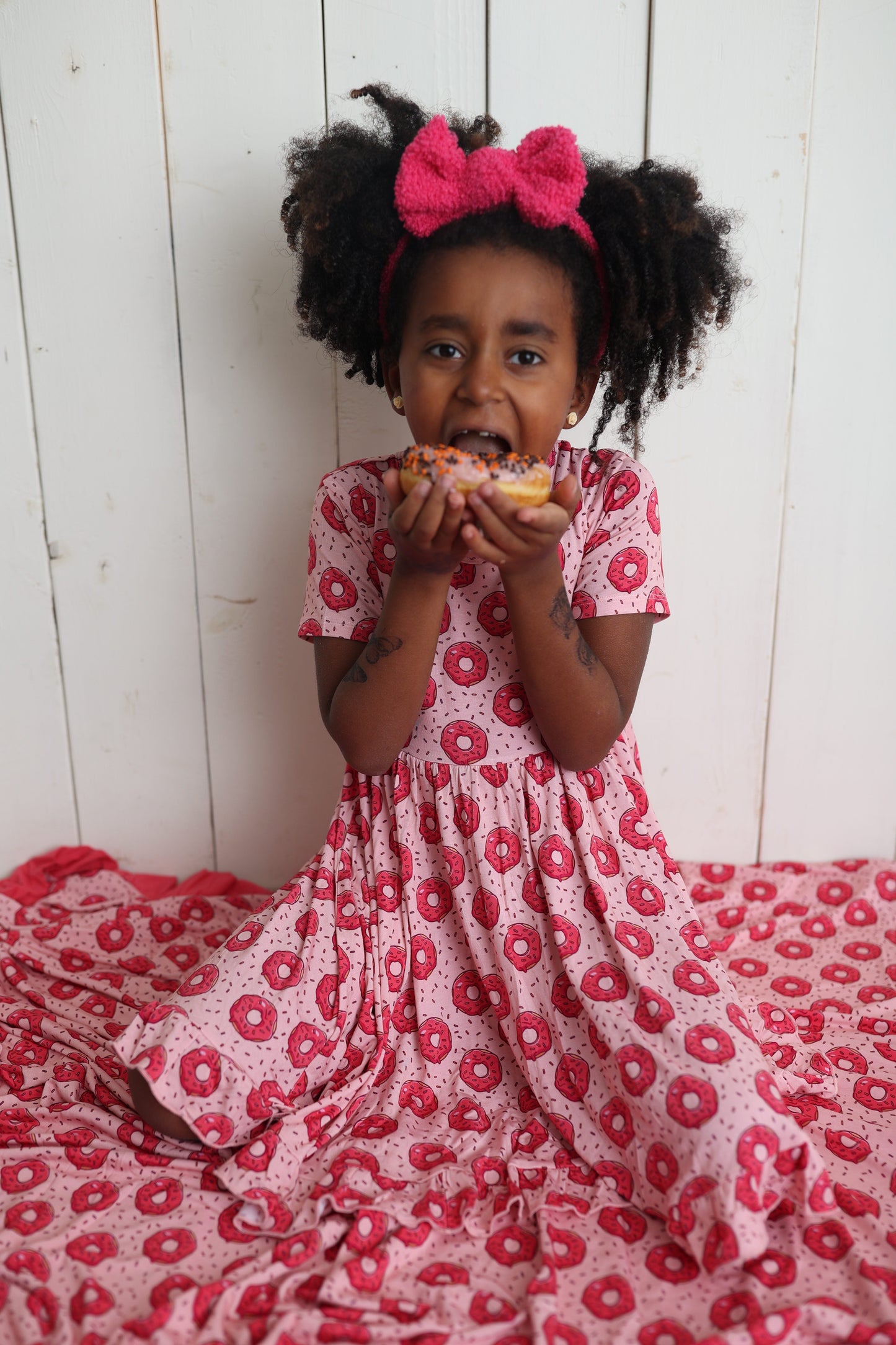 DONUT GROW UP DREAM RUFFLE DRESS