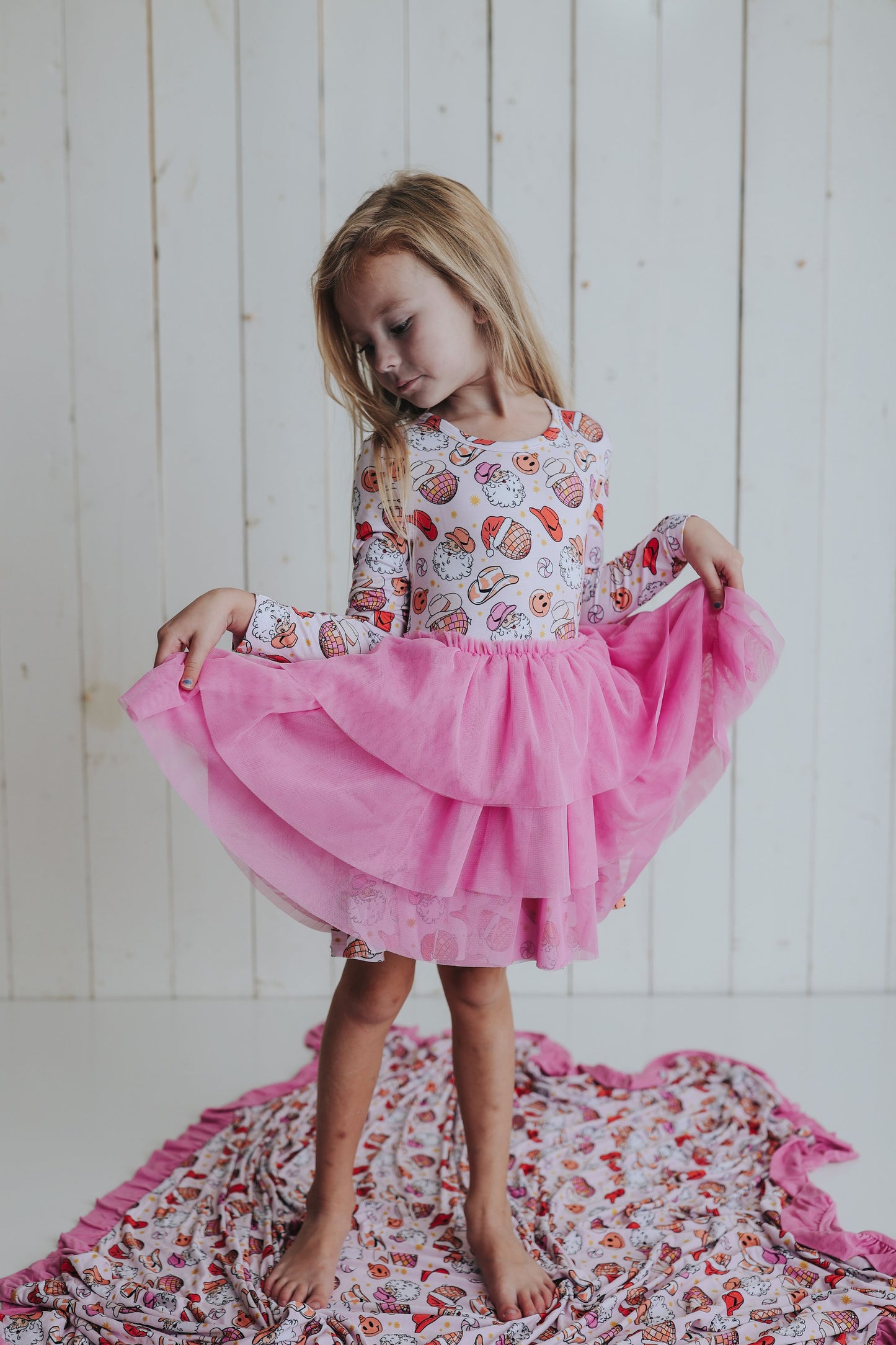 COWGIRL CLAUS DREAM TUTU DRESS