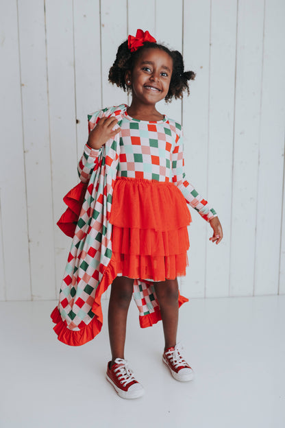 CHEERFUL CHECKS DREAM TUTU DRESS