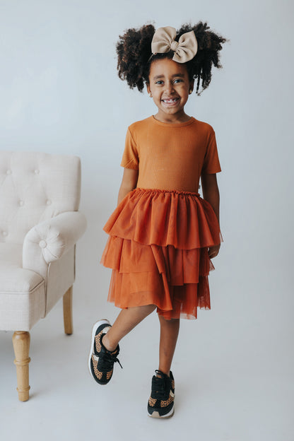 COPPER RIB DREAM TUTU DRESS