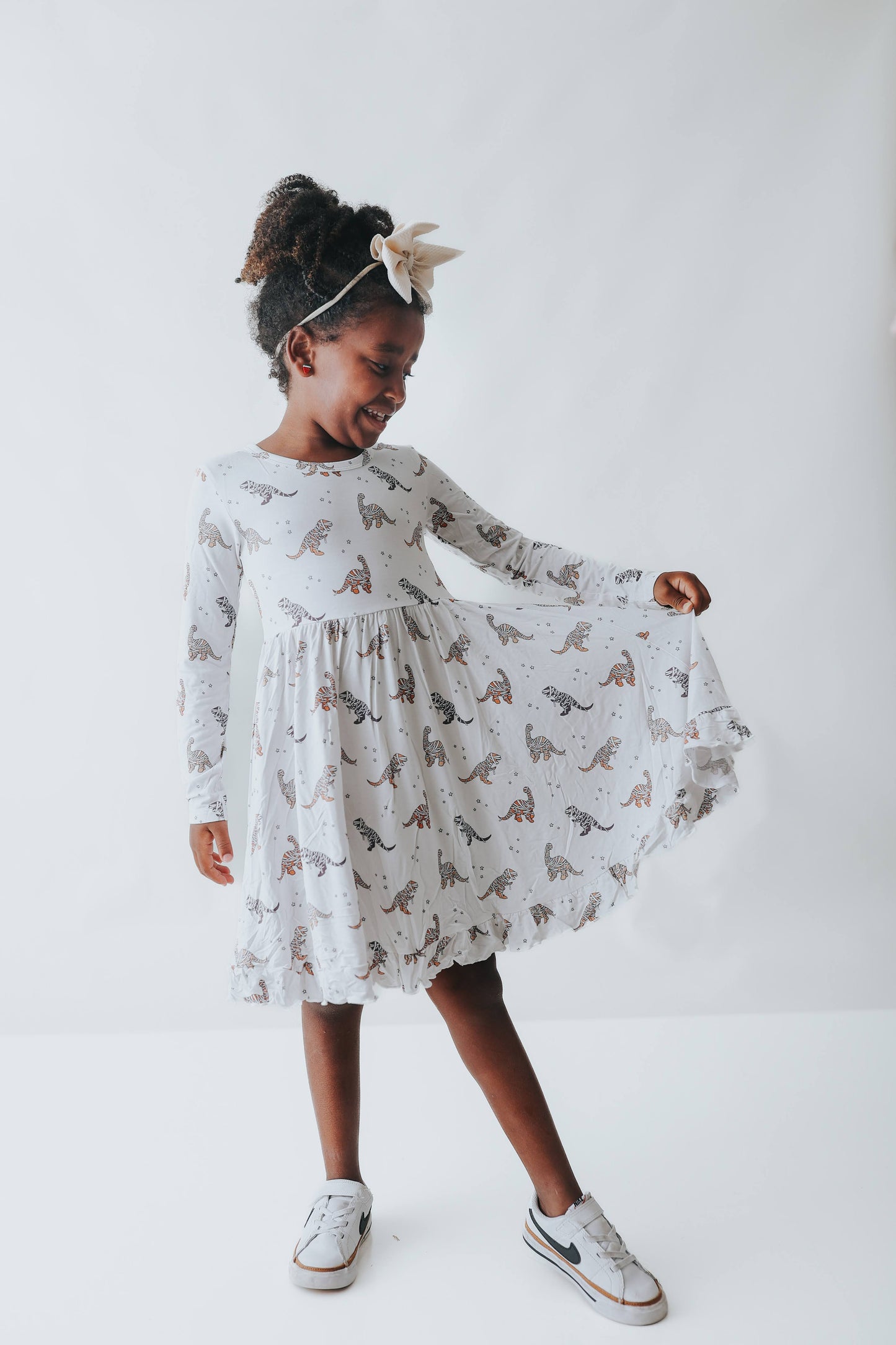 MUMMY DINOS DREAM RUFFLE DRESS