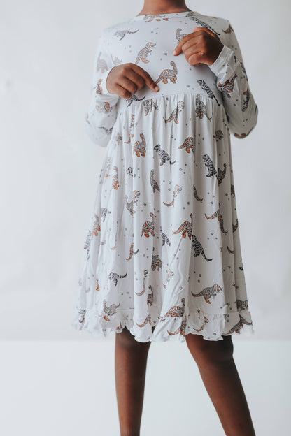 MUMMY DINOS DREAM RUFFLE DRESS