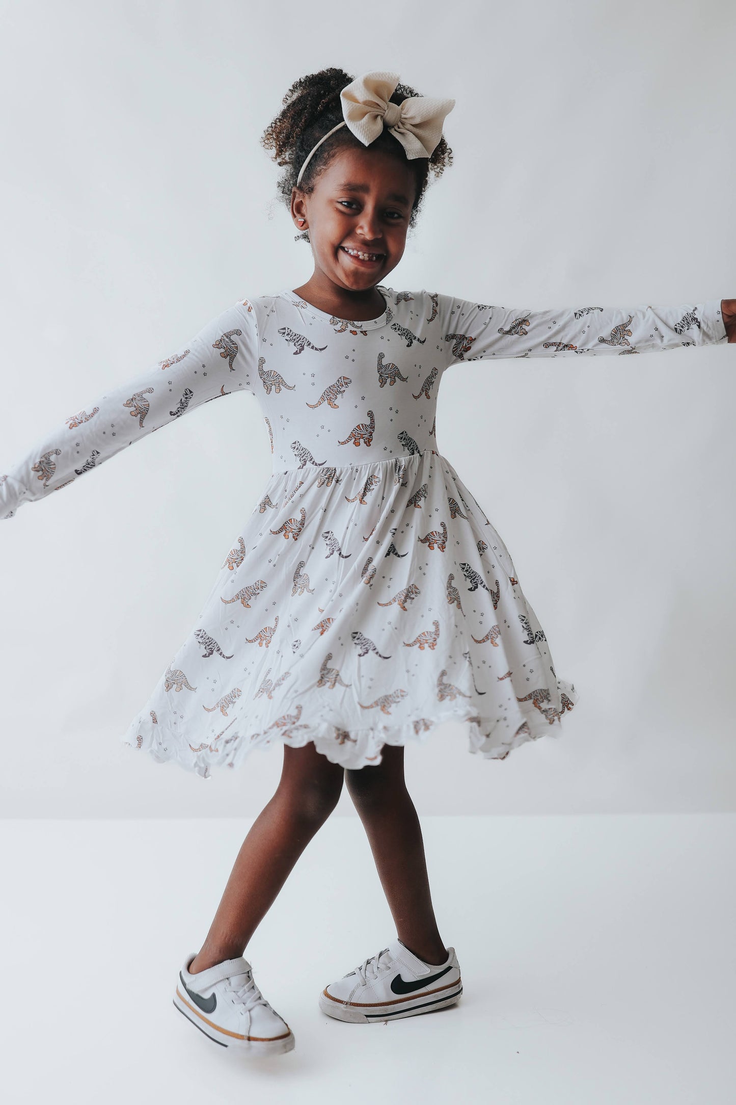 MUMMY DINOS DREAM RUFFLE DRESS