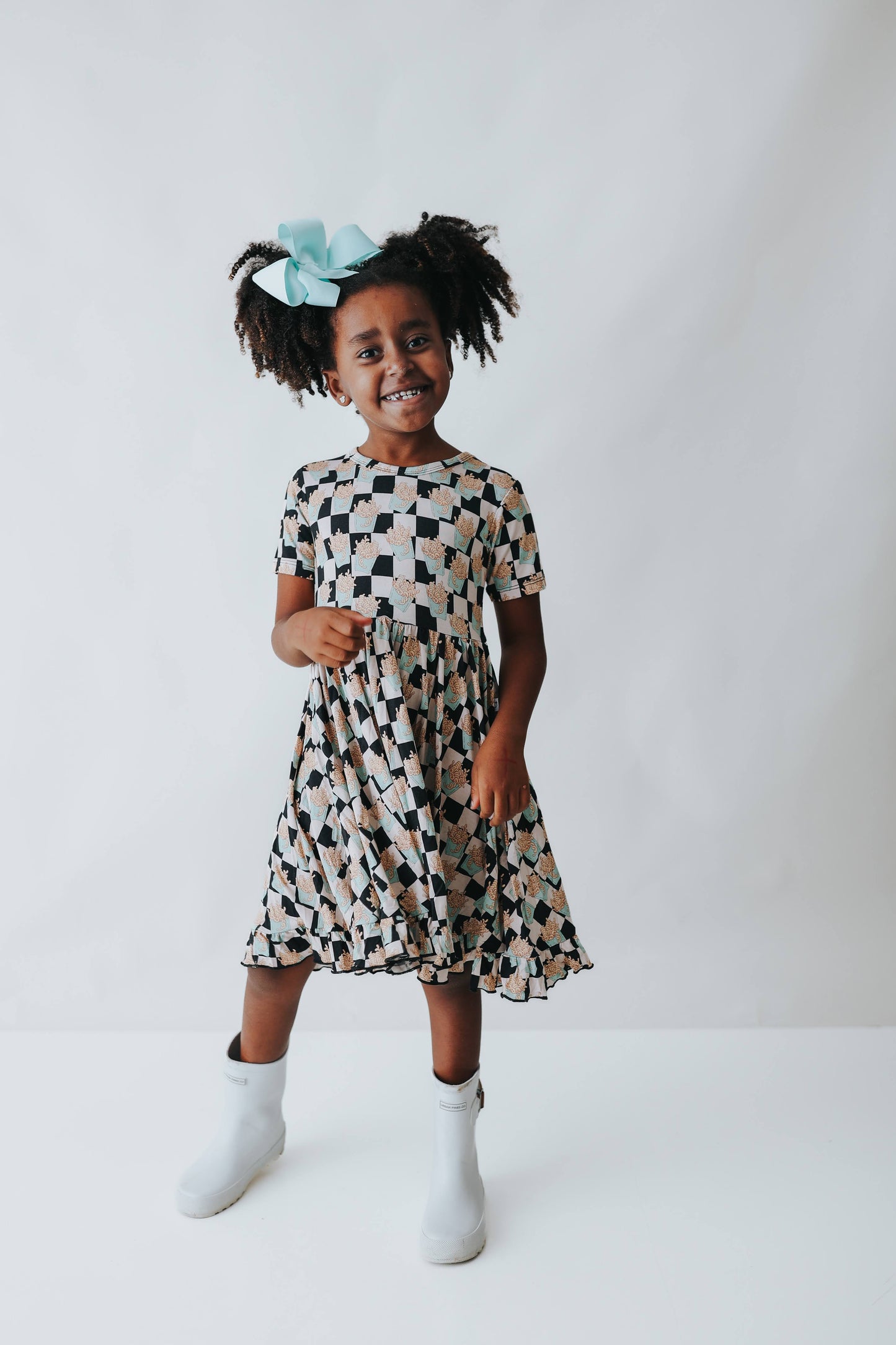 CURLY FRIES DREAM RUFFLE DRESS