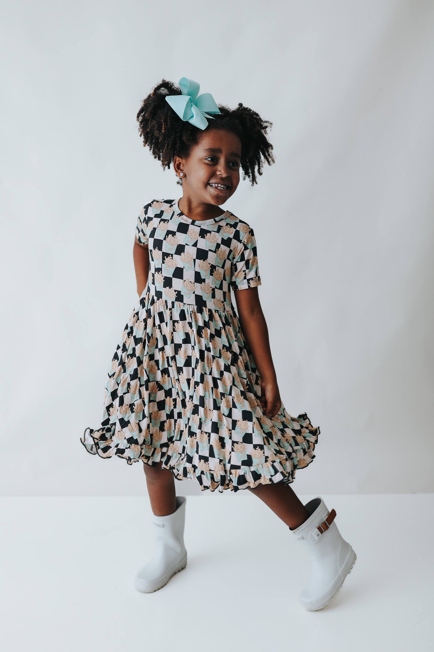 CURLY FRIES DREAM RUFFLE DRESS